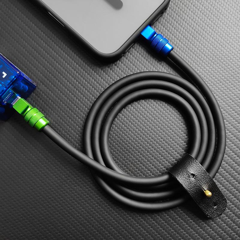 "Eloxált Pro" 240 W-os fényvisszaverő töltőkábel (C+Lightning) - Image 2