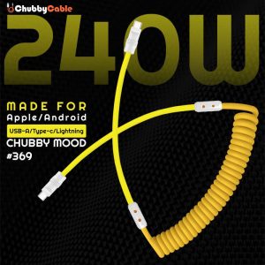 “Curly REZNIKA” Silicone Braided Fast Charging Cable #369