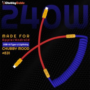 “Curly REZNIKA” Silicone Braided Fast Charging Cable #831