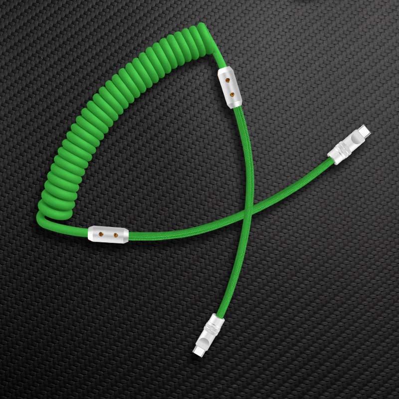 “Curly REZNIKA” 240W Coiled Braided Silicone Fast Charging Cable - Image 13