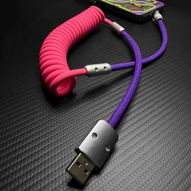 “Curly REZNIKA” 240W Coiled Braided Silicone Fast Charging Cable - Image 5