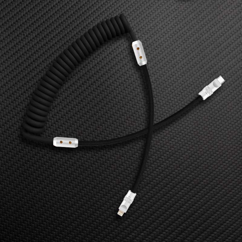 “Curly REZNIKA” 240W Coiled Braided Silicone Fast Charging Cable - Image 8