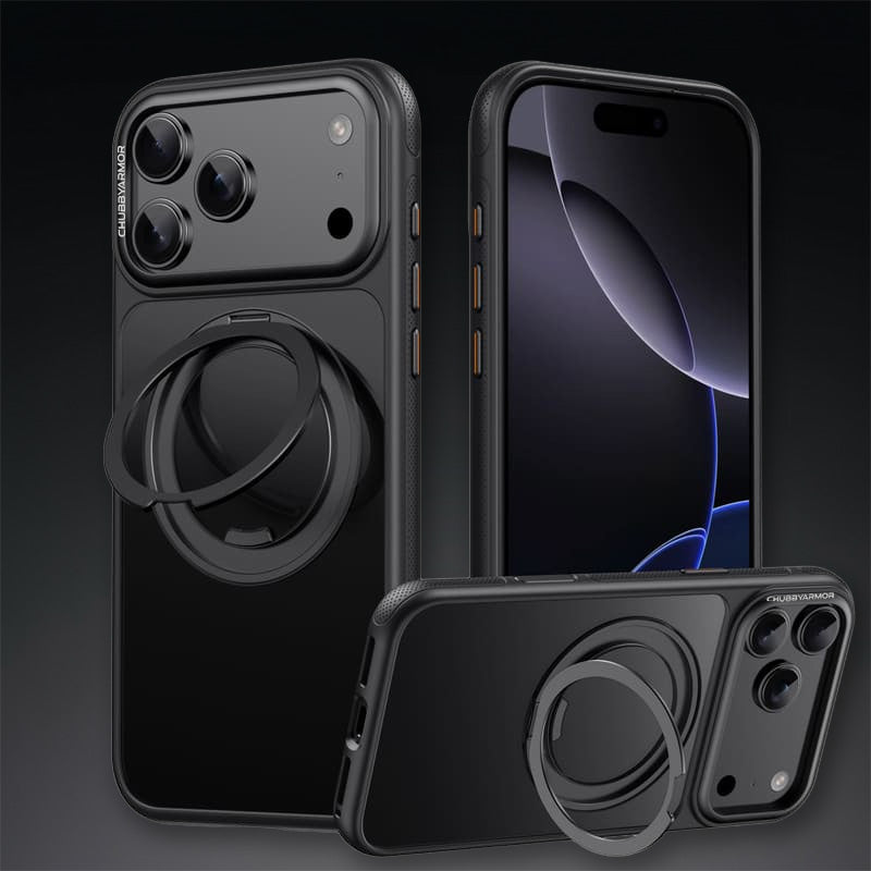 REZNIKA Armor GripStand – Magnetic Shockproof Case with Built-in Rotating Stand For iPhone - Image 6