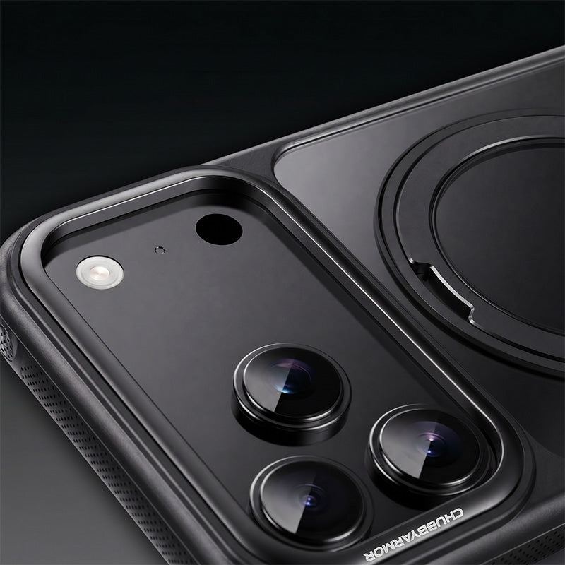 REZNIKA Armor GripStand – Magnetic Shockproof Case with Built-in Rotating Stand For iPhone - Image 2