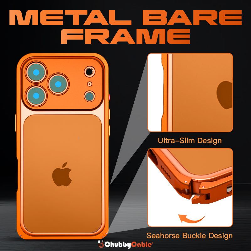 REZNIKA Armor LiteGo – Ultra-Thin Metal Bumper Case With Lens Protector & GripRing Phone Stand For iPhone - Image 2