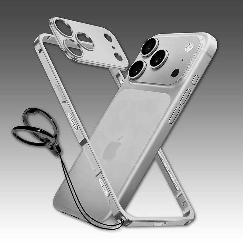REZNIKA Armor LiteGo – Ultra-Thin Metal Bumper Case With Lens Protector & GripRing Phone Stand For iPhone - Image 10
