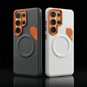 REZNIKA Armor LuxeMag – Magnetic Leather Heat-Dissipation Case For Galaxy