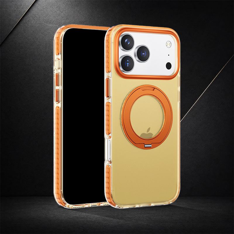 REZNIKA Armor Splicing – Matte Color-Block with 360° Hidden Magnetic Stand Case For iPhone - Image 8