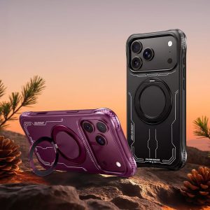 REZNIKA Armor AirBump® – 360°-ban forgatható MagSafe állvány tok iPhone 18-hoz | Szabadalmaztatott leesés elleni védelem