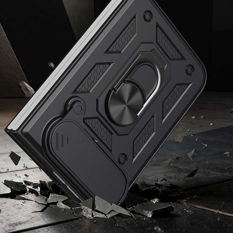REZNIKA Armor FoldShield™ – Shockproof Protective Case with Slide-Open Window & Built-In Stand for iPhone Duo - Image 3