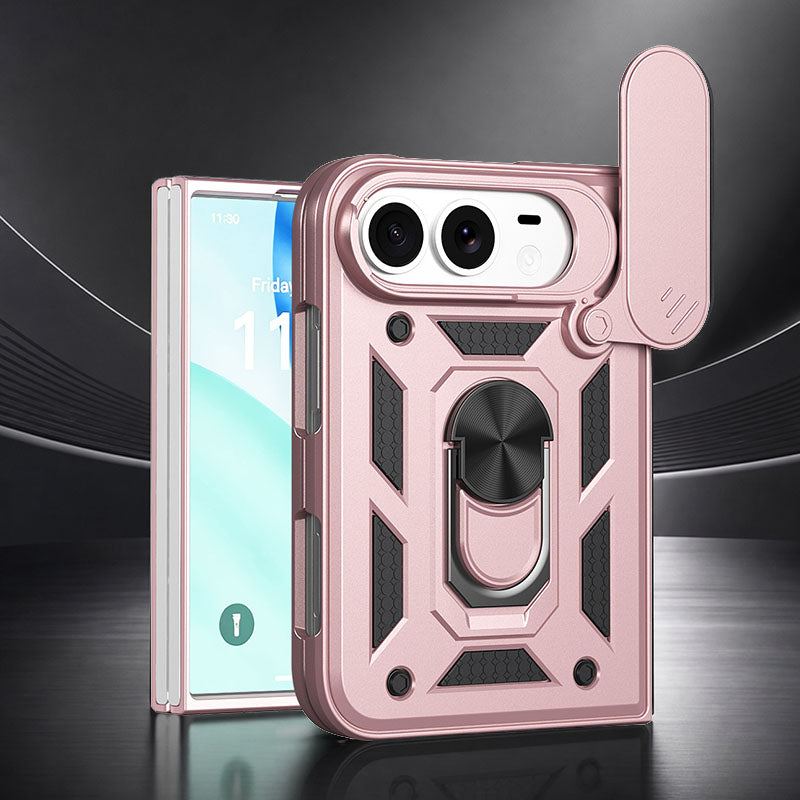 REZNIKA Armor FoldShield™ – Shockproof Protective Case with Slide-Open Window & Built-In Stand for iPhone Duo - Image 9
