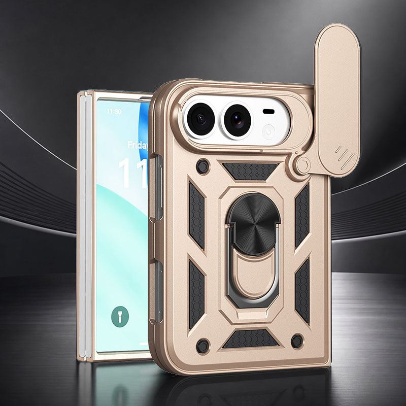 REZNIKA Armor FoldShield™ – Shockproof Protective Case with Slide-Open Window & Built-In Stand for iPhone Duo - Image 8