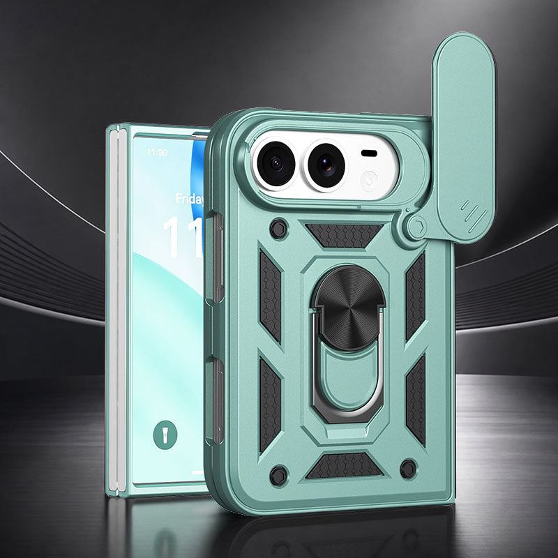 REZNIKA Armor FoldShield™ – Shockproof Protective Case with Slide-Open Window & Built-In Stand for iPhone Duo - Image 7