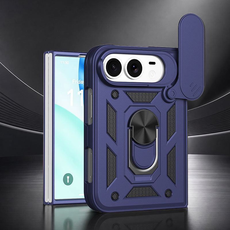 REZNIKA Armor FoldShield™ – Shockproof Protective Case with Slide-Open Window & Built-In Stand for iPhone Duo - Image 6