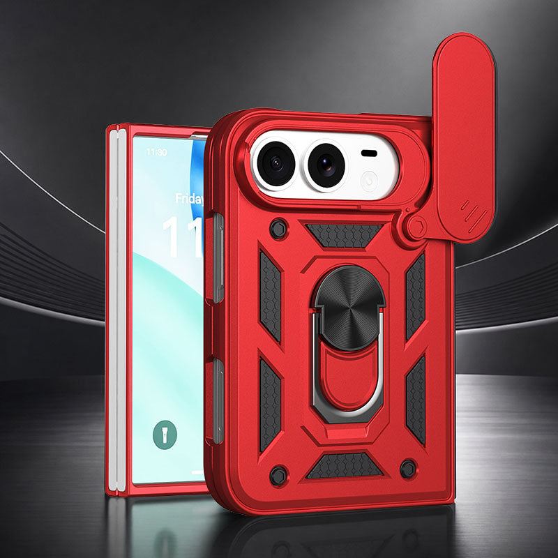 REZNIKA Armor FoldShield™ – Shockproof Protective Case with Slide-Open Window & Built-In Stand for iPhone Duo - Image 10