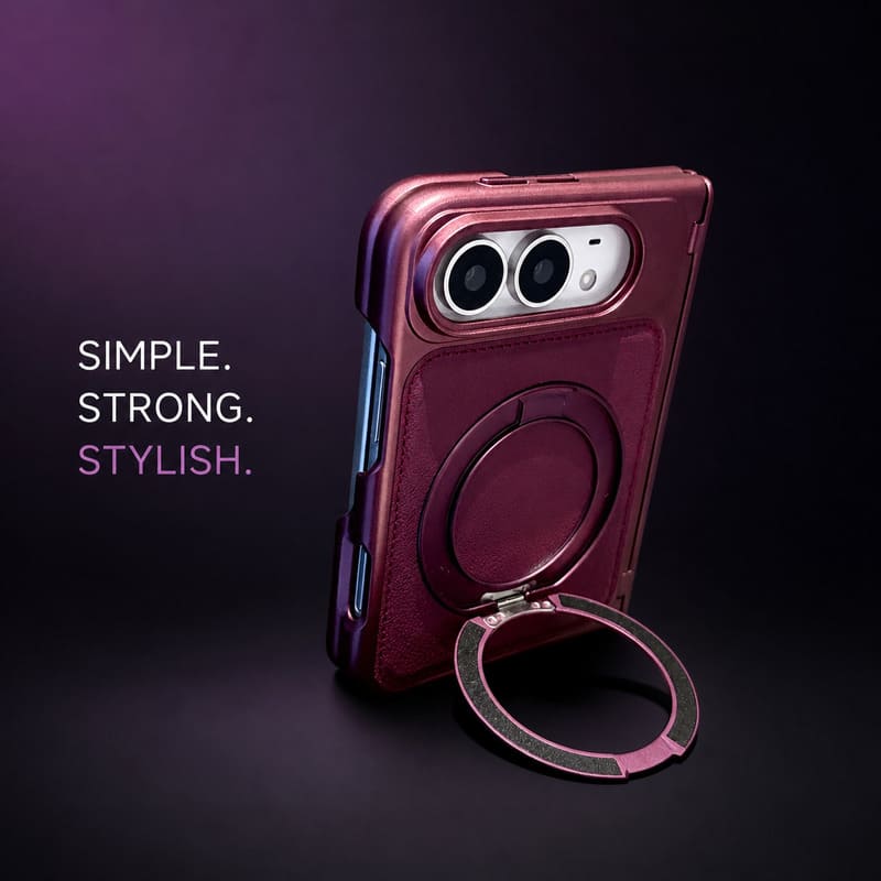 REZNIKA Armor LuxeFold™ – Prémium bőr MagSafe tok iPhone Duo készülékhez - Image 5