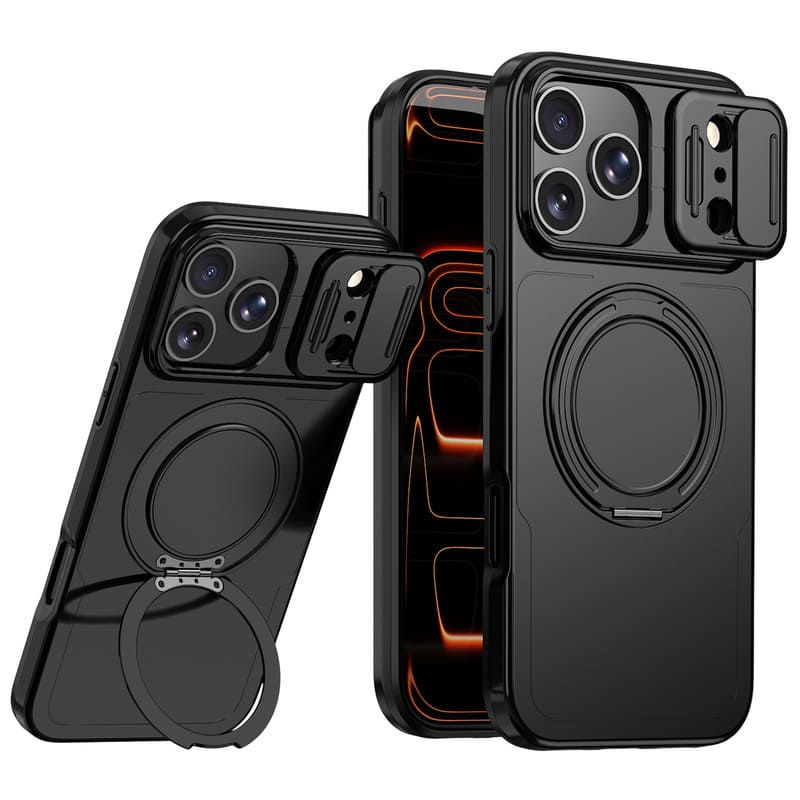 REZNIKA Armor 3.0 – Katonai minőségű ütésálló mágneses tok kameracsúszdával és 360°-os kitámasztó gyűrűvel iPhone 18-hoz - Image 6