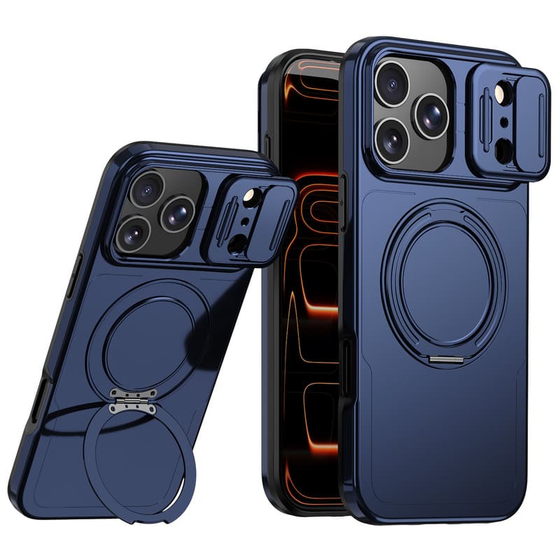REZNIKA Armor 3.0 – Katonai minőségű ütésálló mágneses tok kameracsúszdával és 360°-os kitámasztó gyűrűvel iPhone 18-hoz - Image 9