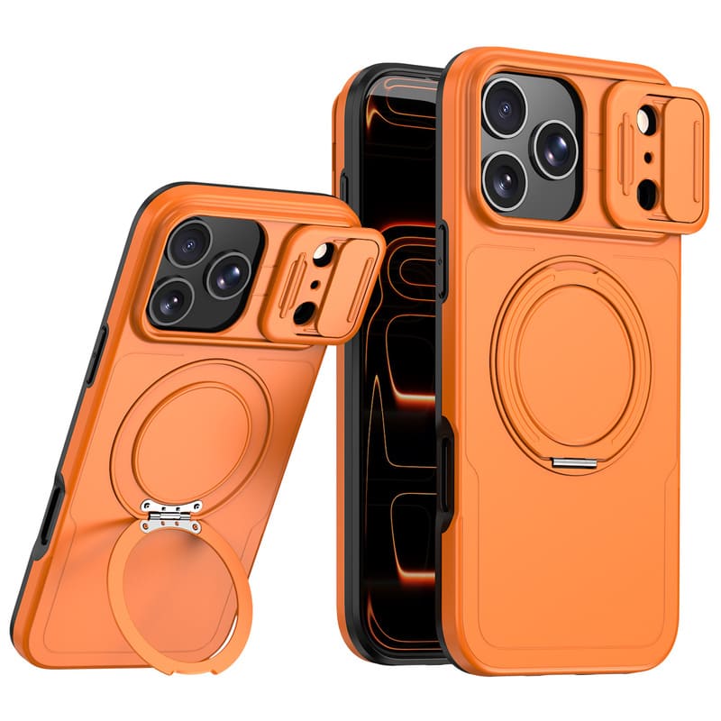 REZNIKA Armor 3.0 – Katonai minőségű ütésálló mágneses tok kameracsúszdával és 360°-os kitámasztó gyűrűvel iPhone 18-hoz - Image 7