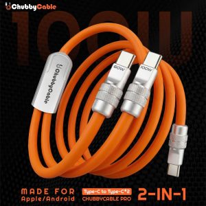 REZNIKA Duo-Flex™ 100W & 60W 2-in-1 Fast Charging & Data Transfer Cable with Soft Silicone