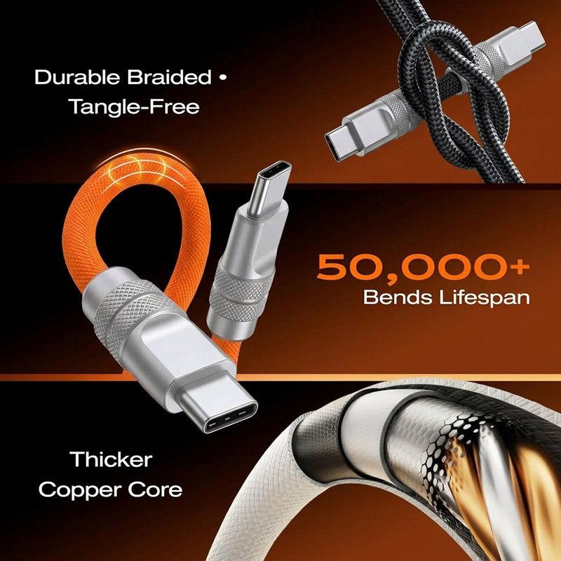 REZNIKA Flex – 240W USB-C to USB-C Braided Cable - Image 7