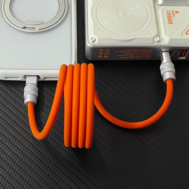 REZNIKA “MagWrap” Silicone – 240W Magnetic Easy-Pack Fast Charging Cable - Image 3