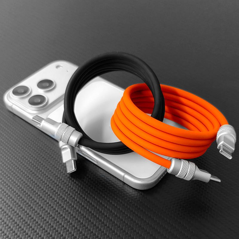 REZNIKA “MagWrap” Silicone – 240W Magnetic Easy-Pack Fast Charging Cable - Image 2