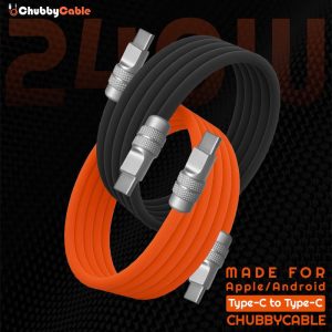 REZNIKA “MagWrap” Silicone – 240W Magnetic Easy-Pack Fast Charging Cable