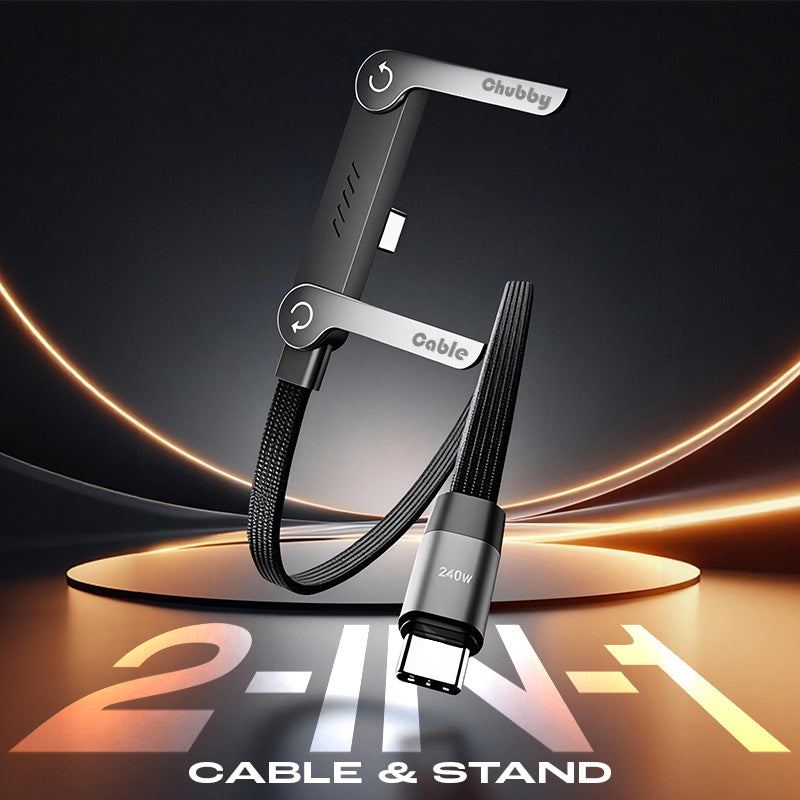 REZNIKA StandLite™ – 240 W fonott gyorstöltő kábel beépített telefonállvánnyal - Image 3