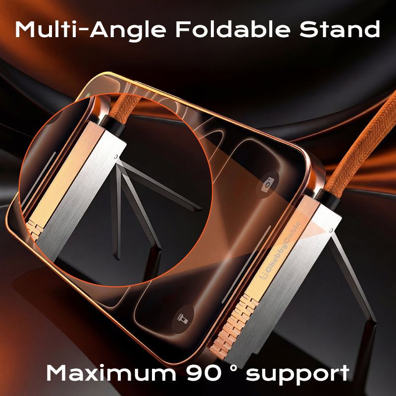 REZNIKA StandLite™Pro – 90° 240W Fast Charge Cable with Invisible Stand & Phone Case Friendly - Image 4