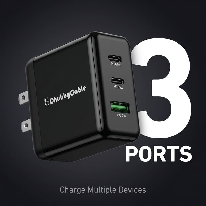 REZNIKA Charge Trio – 65 W-os 3 portos töltő - Image 3