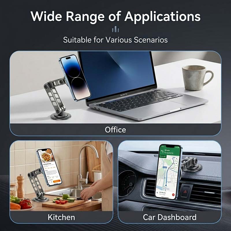 REZNIKA Grip Flex – Magnetic Phone Holder with 360° Rotation & Foldable Design - Image 3