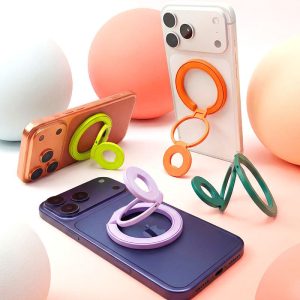 REZNIKA Grip Lite – 360°-ban fémből összecsukható mágneses telefontartó (egyszínű kiadás)