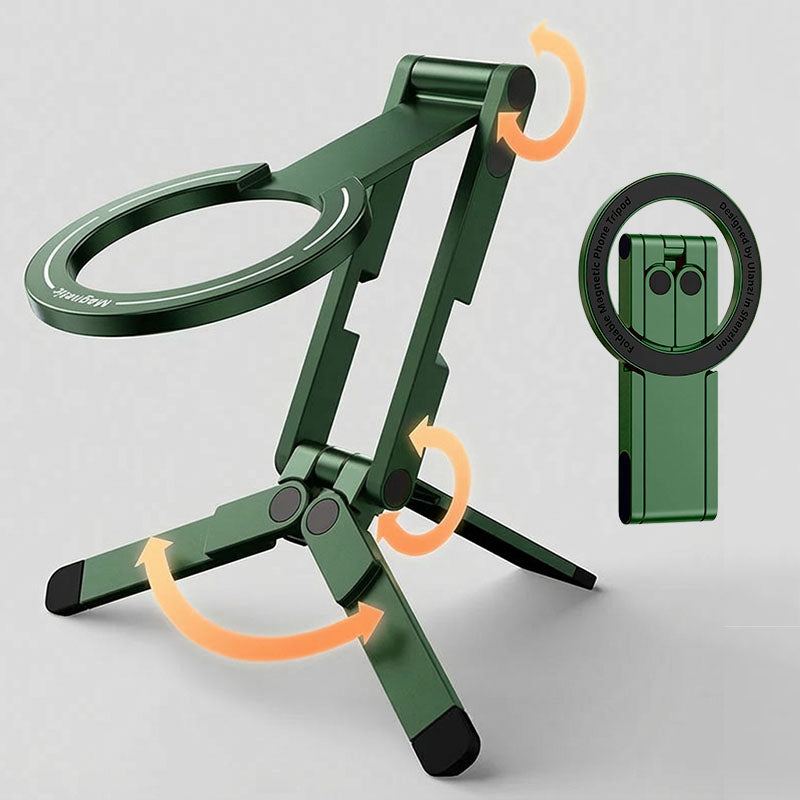 REZNIKA Grip TriFold – Multi-Angle Adjustable, Foldable Aluminum Alloy Magnetic Triangle Stand - Image 8