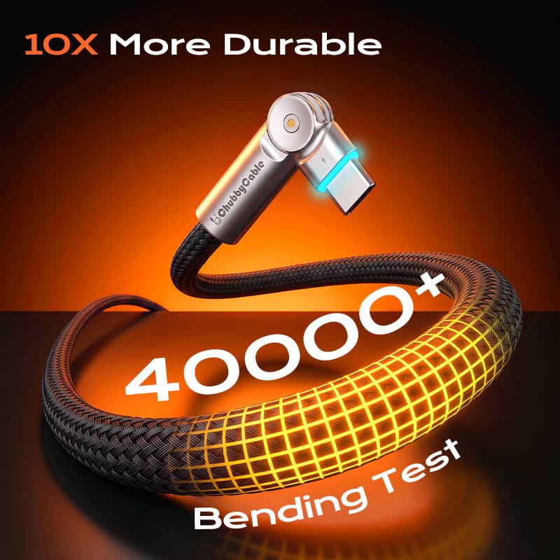 REZNIKA MagRotateX – 240W Magnetic Easy-Pack Cable with 180° Rotating Connectors - Image 3