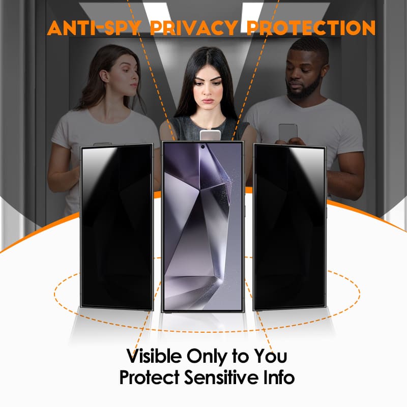 REZNIKA Shield Curve – Adatvédelmi képernyővédő fólia Samsung S22Ultra/S23Ultra készülékhez, ujjlenyomat-feloldással és rendkívül egyszerűen telepíthető dobozzal - Image 5