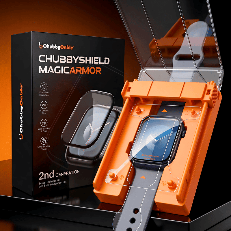 REZNIKA Shield MagicArmor – Instant Stick Apple Watch Screen Protector Set | Dust-Free Chamber Application