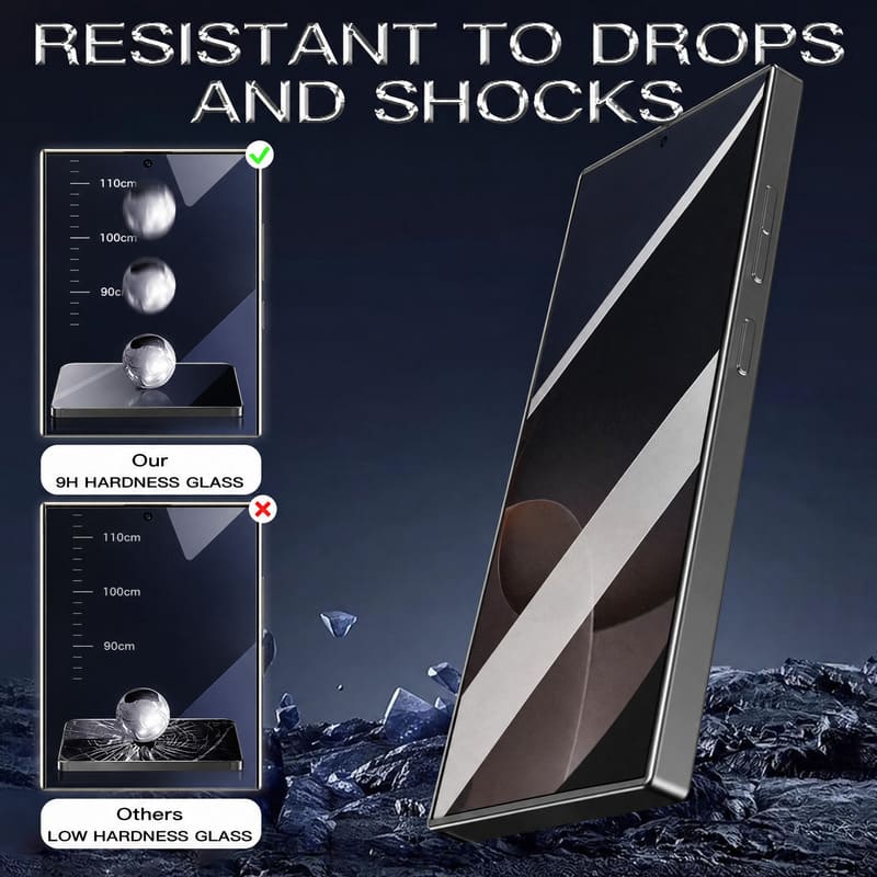 REZNIKA Shield Ultra – Katonai minőségű képernyővédő fólia rendkívül egyszerűen telepíthető dobozzal Samsung Galaxy készülékhez - Image 4