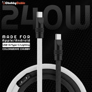 “ColorWeave REZNIKA” vibráló kéttónusú 240 W-os gyorstöltő kábel