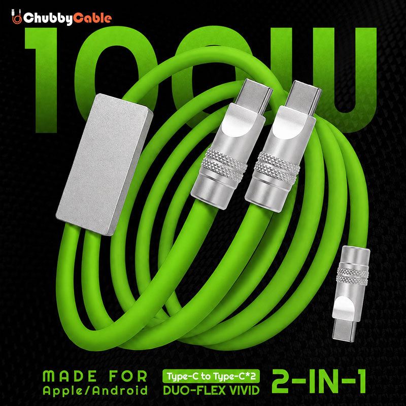 "Duo-Flex vivid" 2 IN 1 100 W töltőkábel