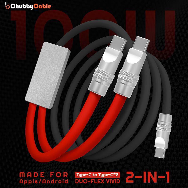 "Duo-Flex vivid" 2 IN 1 100 W töltőkábel