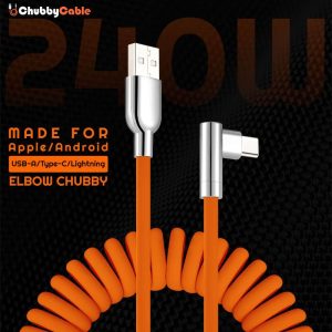 “Curly REZNIKA” 240W 90°-os könyökkábel tükrös csatlakozóval