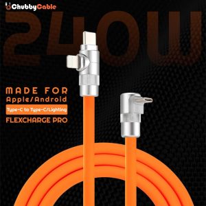 "FlexCharge Pro" 90°-os 2 az 1-ben autókábel Teslához