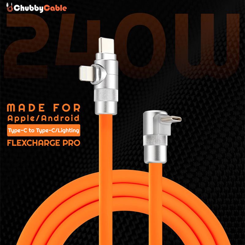 "FlexCharge Pro" 90°-os 2 az 1-ben autókábel Teslához