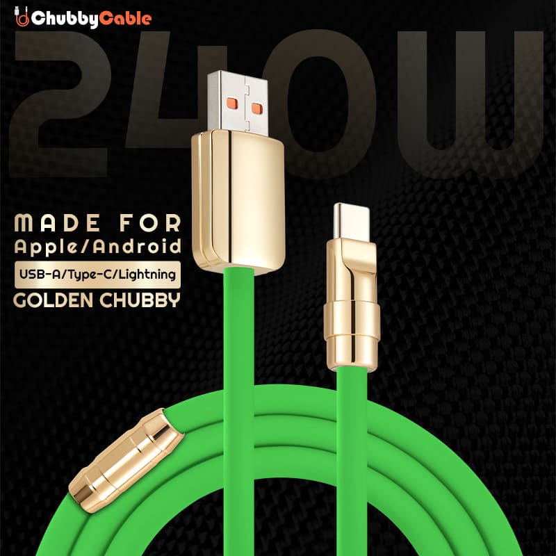 “Golden REZNIKA” Custom Gilded Fast Charge Cable