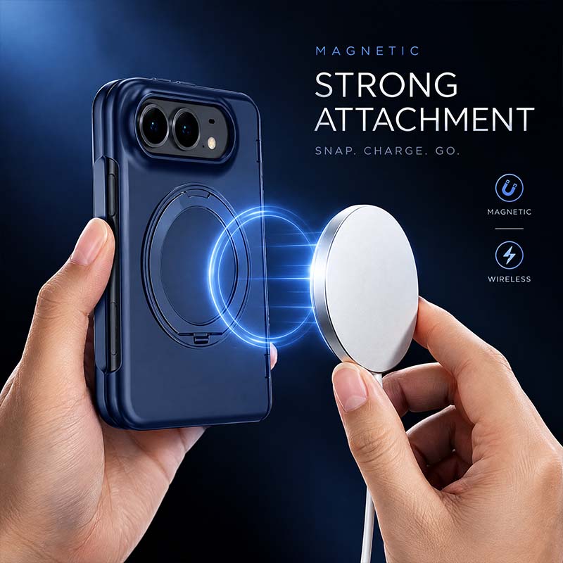 REZNIKA Armor ShadowFold™ – HD Glass MagSafe Stand Case for iPhone Duo - Image 2