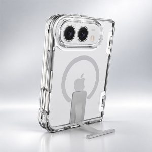 REZNIKA Armor ClearFold – MagSafe csúszó állvány tok iPhone Duo készülékhez