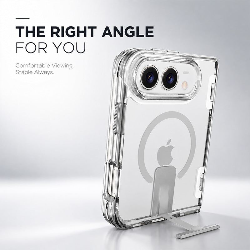 REZNIKA Armor ClearFold – MagSafe csúszó állvány tok iPhone Duo készülékhez - Image 2
