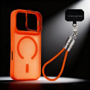 Metal Lens Bracket Phone Case For iPhone & REZNIKAcable Crossbody Strap Cable Combo