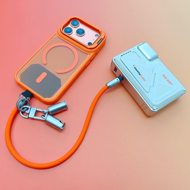 Metal Lens Bracket Phone Case For iPhone & REZNIKAcable Crossbody Strap Cable Combo - Image 5